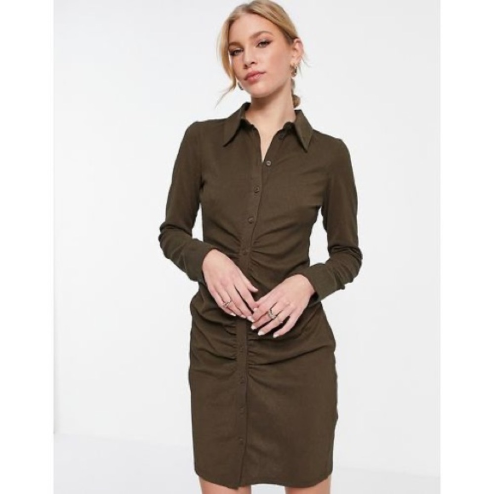 Button down shirt dress